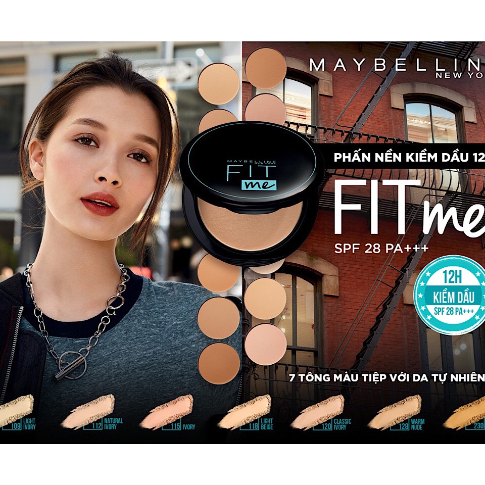 PHẤN PHỦ MỊN MAYBELLINE FIT ME MATTE PORELESS POWDER SPF28 PA+++ 6G